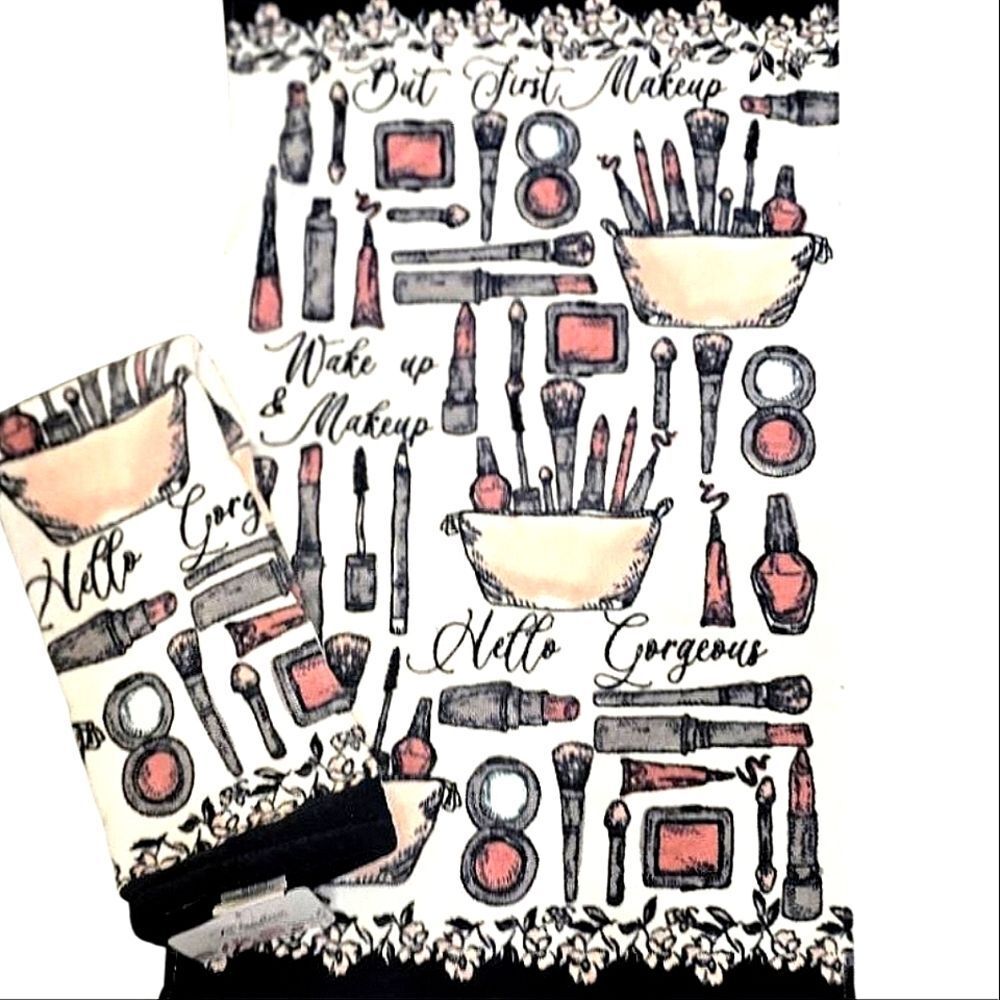 Kassafina,"But First Makeup, Hello Gorgeous, Wale Up & Makeup" Hand Towels